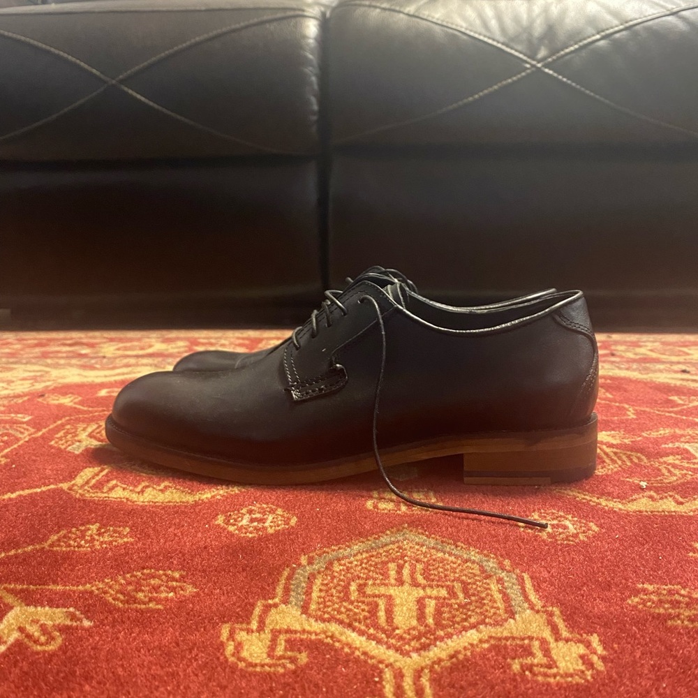 Nice black and brown shoes.